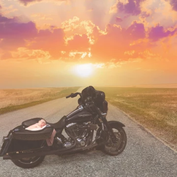 When both of your parents ride a Harley, so do you. 