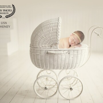 Meet Allison. She was 18 days old in this image. I was not sure of how her shoot would go. Her commute was 1.5 hours to my studio, so she slept the entire way here.  I was so nervous that she wouldn't sleep for me. Boy was I wrong! She slept like a champ and made my job look easy! 