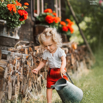Little Bavarian girl.