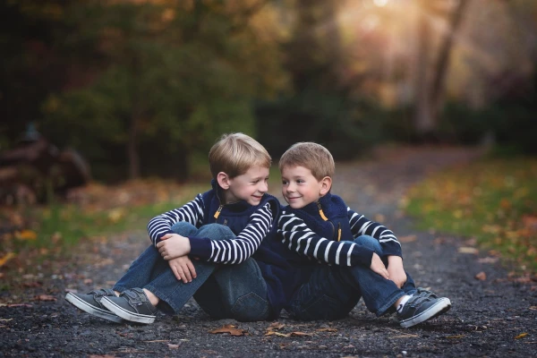 This photo of my boys was taken this past fall.  Photographing your own children isn't the easiest because they tend to be silly and uncooperative but I got a few good ones including this one.  I love capturing their fun spirits and love for one another.  I hope they stay this close forever.