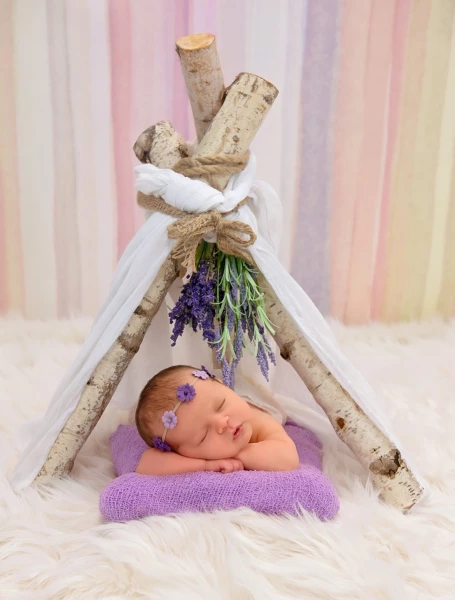 Love this Teepee Set up! We went for a lighter/softer look by adding the fur underneath and thought it turned out perfect! 