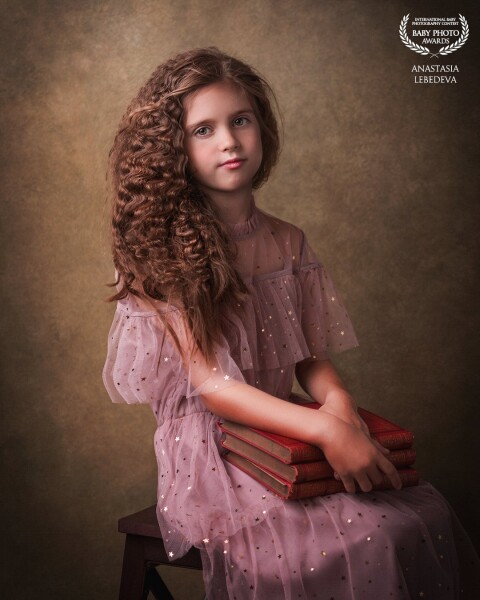 Wow, I'm with you again! This is very cool. Portrait collection Children ". In this photo there is little Yaroslava. A very beautiful girl. She posed wonderfully for me in my studio. The result exceeded all my expectations. I thank the parents for the wonderful model.