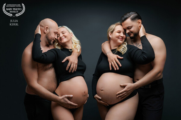Future Cousins.<br />
It was a pleasure for me to welcome these 4+2 in my studio for a breathtaking maternity session.