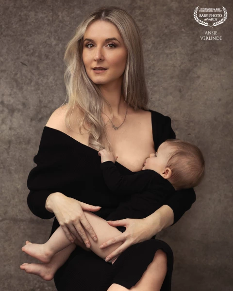 Capturing the purest form of motherhood, breastfeeding.
