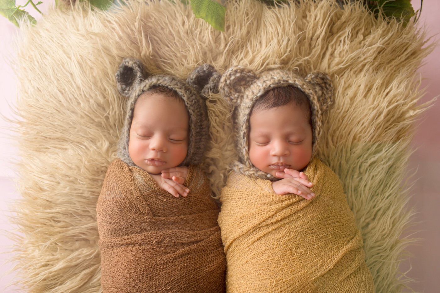 These adorable twin boys were exactly like peas in a pod!   Aren't they the cutest??<br />
All of 25 days of age but posed like 5 day old newbie <3