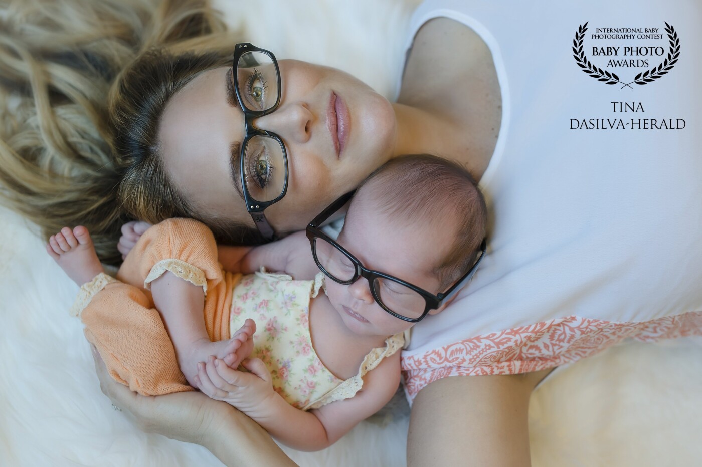Meet Revvi Shea, my beautiful niece and her gorgeous mama! I always collaborate with my clients to tailor their session to fit the unique style and personality of their family. My sister in law wears these glasses daily, so when I came across a tiny pair of similar glasses I thought how precious would it be to portray both together in one image?! When I shared the suggestion with my SIL, she squealed in excitement "yes!  oh yes!". That is the response I love to hear from my clients. The final product, a unique image that she simply adores.  
