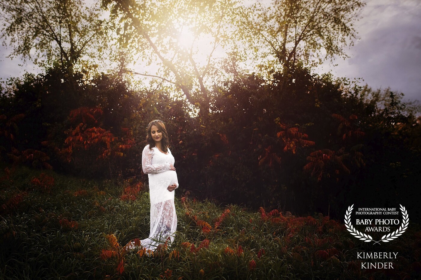This little spot is on fire in the Fall and I knew it would be a perfect backdrop for a maternity session.  I am so grateful that my clients trust my vision as this spot is part of a field on the side of the road that I drive by every day.  This image is exactly how I envisioned it.