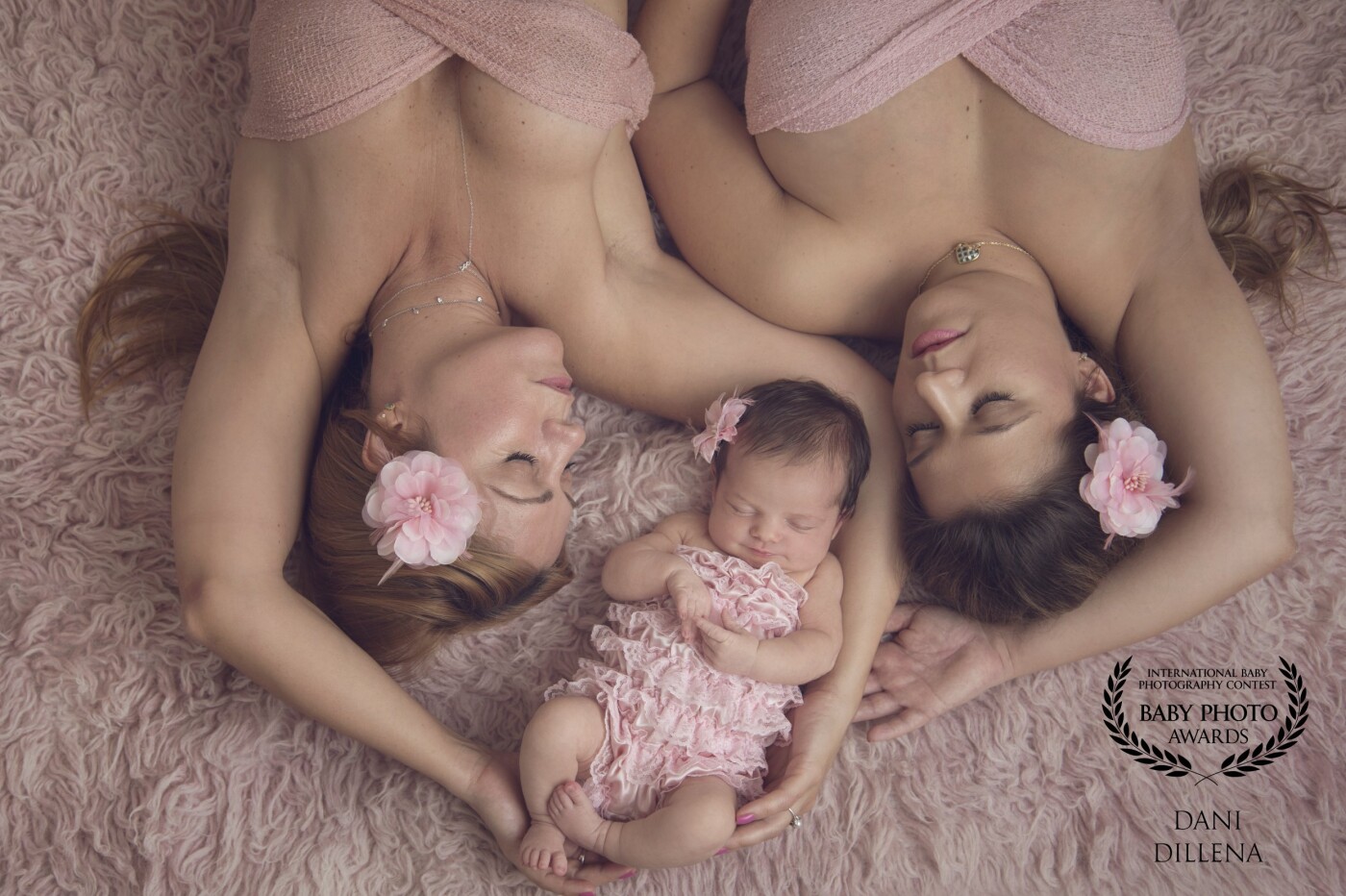 Had the pleasure to capture this Beautiful "3 generations" portrait , Grandma, baby and mommy. They were so in love with the new little princess. 