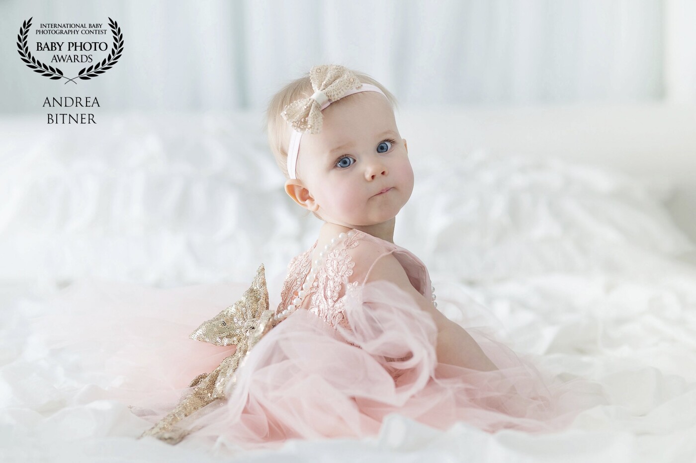 This little beauty was the first session I did in the natural light bedroom of my brand new commercial studio! I have been photographing this family since her big sister was in her mommy's tummy! <br />
