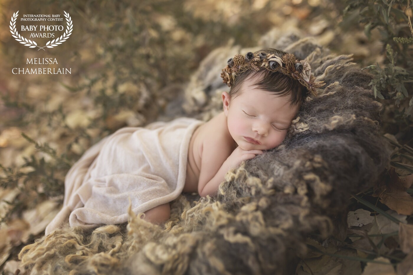 This little 5 lb princess rocked her all outdoor newborn session thanks to Los Angeles' very warm October weather. Earth tones and lots of natural fibers and textures perfectly complemented this little autumn baby. 
