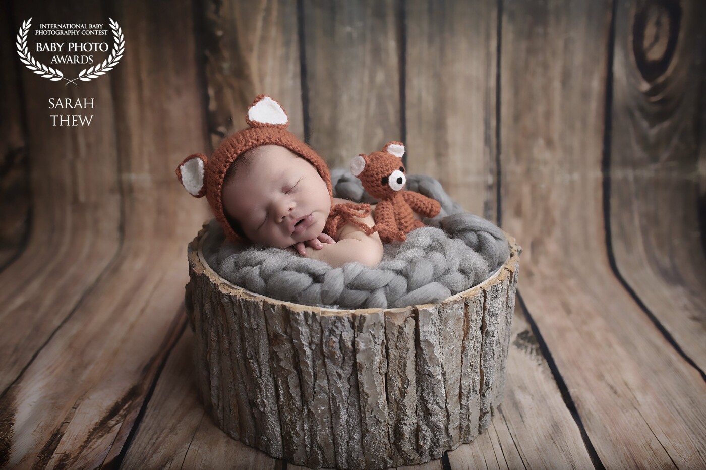 This little guy, was a dream to photograph, posed with his little foxy friend in my studio. I love using my rustic wooden bowl!<br />
