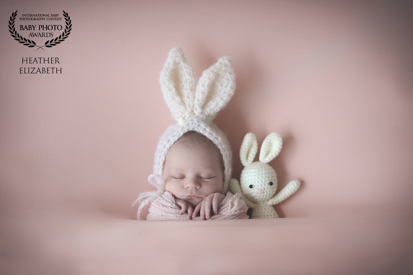 ‘Bunny’s in Bed’<br />
The little girl who refused to sleep during her session...we got their in the end - Baby Philippa.  Bunny themed shot, baby was super cute. I love natural tones and girly palates <br />
