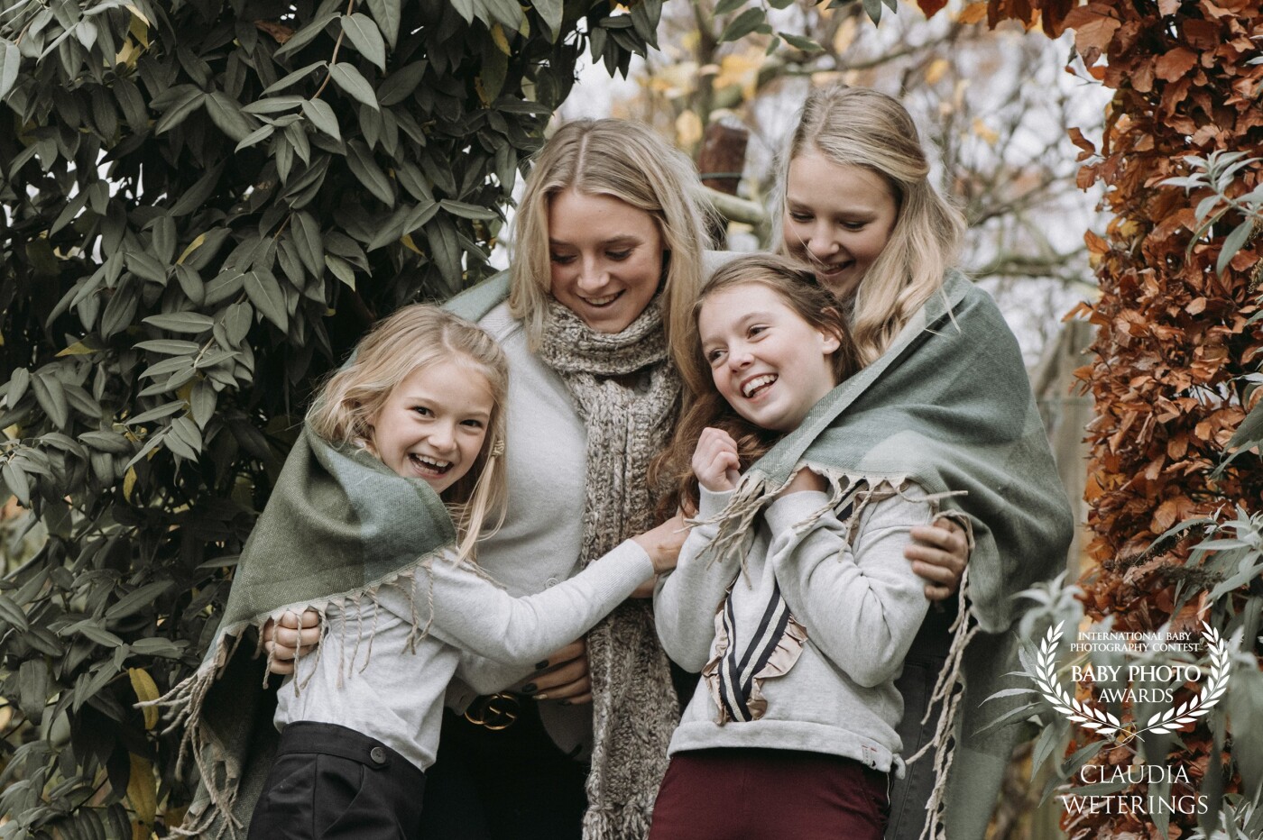 A lovely winter day with these sisters. Mother wanted a real life shoot and we had lots of fun making these pictures in their garden.