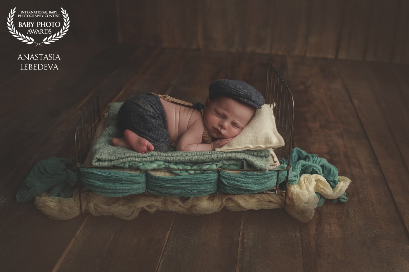 Newborn boy Mark - 7 days. Business baby boss sleeps sweetly after business negotiations))))