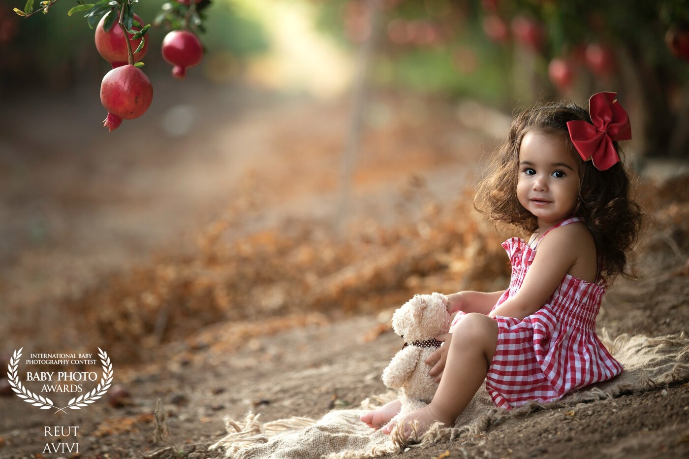 I took my beautiful baby girl to a Pomegranate field to take pictures for the New Year's Day greeting,<br />
It turned out more beautiful than I expected.