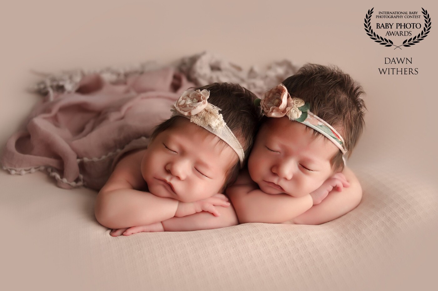 Having a set of twins of my own I find a real thrill working with newborn twins. This set of adorable baby girls was such a joy to work with.
