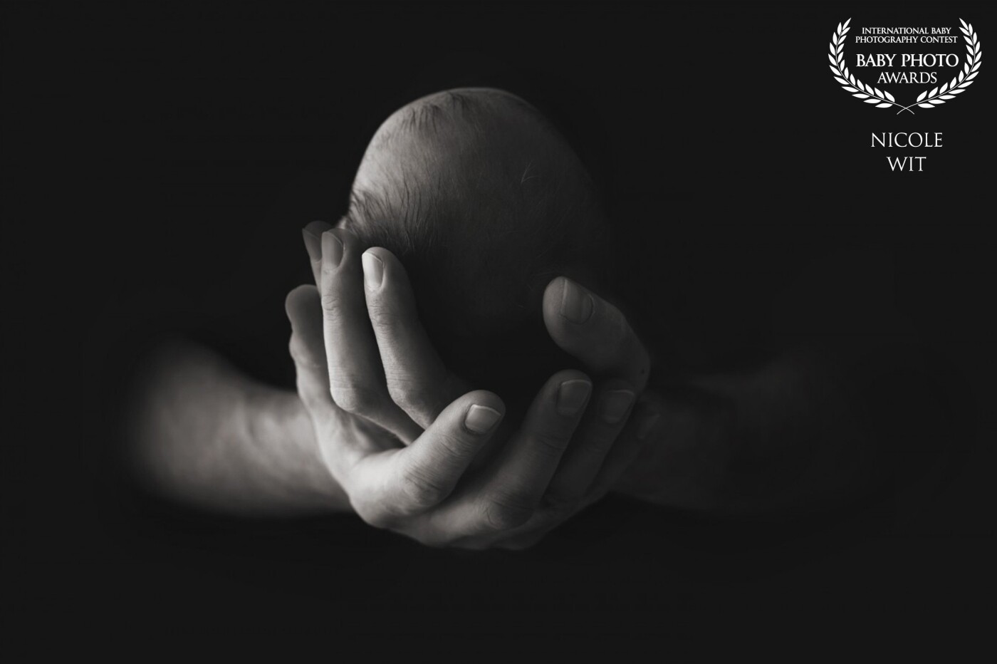 From all the things my hands have held, the best by far is you!<br />
<br />
When I read this quote I knew instantly that I wanted to capture an image with some big man's hands and the tiny little head of a newborn. To make it more dramatic, I decided to go for a dark and moody edit.