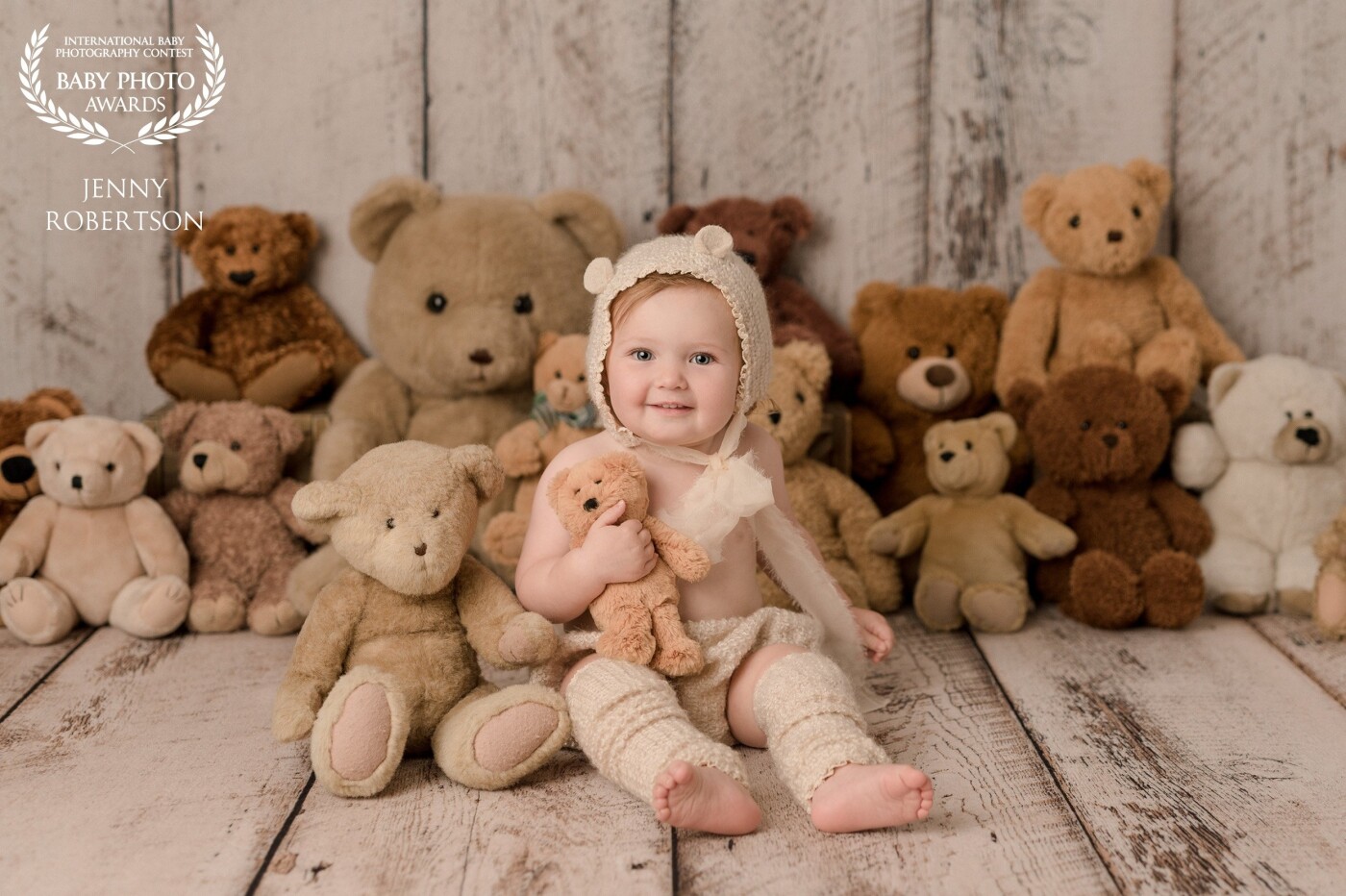 They call her Clare Bear! Clare's mother asked if we could incorporate teddy bears into her photoshoot. Some of these belonged to Clare's parents when they were kids.