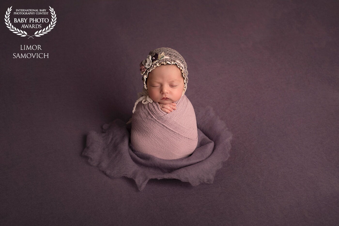 The parents of this sweet baby have been waiting for her for a very long time. The excitement was very great from each set... This set in my favorite purple colors in particular. Potato sack.