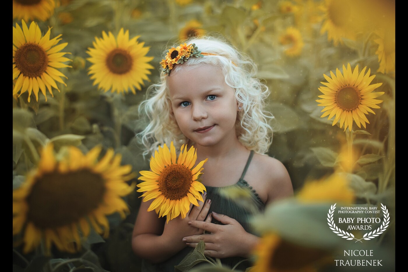 "The Message of a Sunflower". May the sunflower smile, accompany your way, her radiant face brightens your day, the bright yellow your heart. Give happiness and warmth and remind you to seek and see the light and leave the shadows behind you❣️