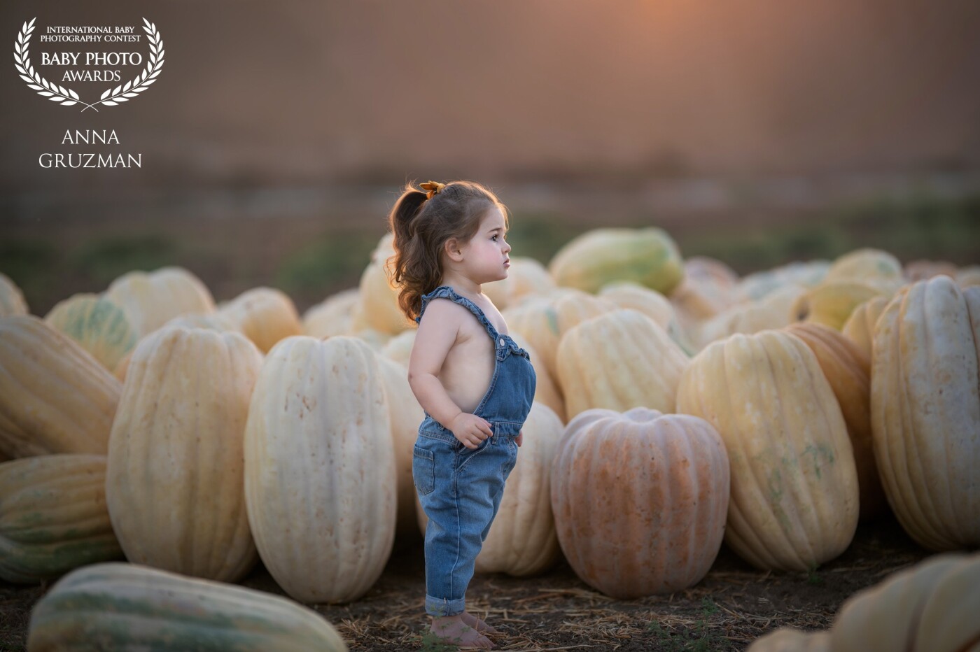 While wandering around our favorite spot with my husband, I saw from a far distance a hidden field full of these giant pumpkins. immediately I knew I must return here with my little pumpkin (Emma) for a photo shoot. I guess I'm in Love with Pumpkins :)