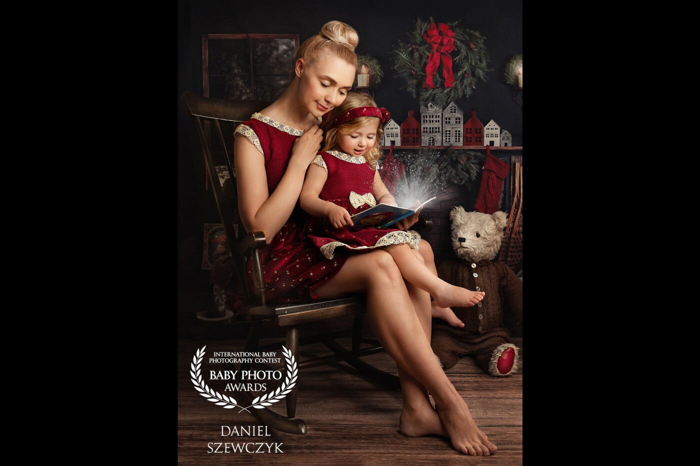 Inspired by Xmas time I took this beautiful image of my wife and my daughter. Outfits are hand made by my wife that makes that image even more special as we try to create a unique vintage-looking atmosphere in our photos. 