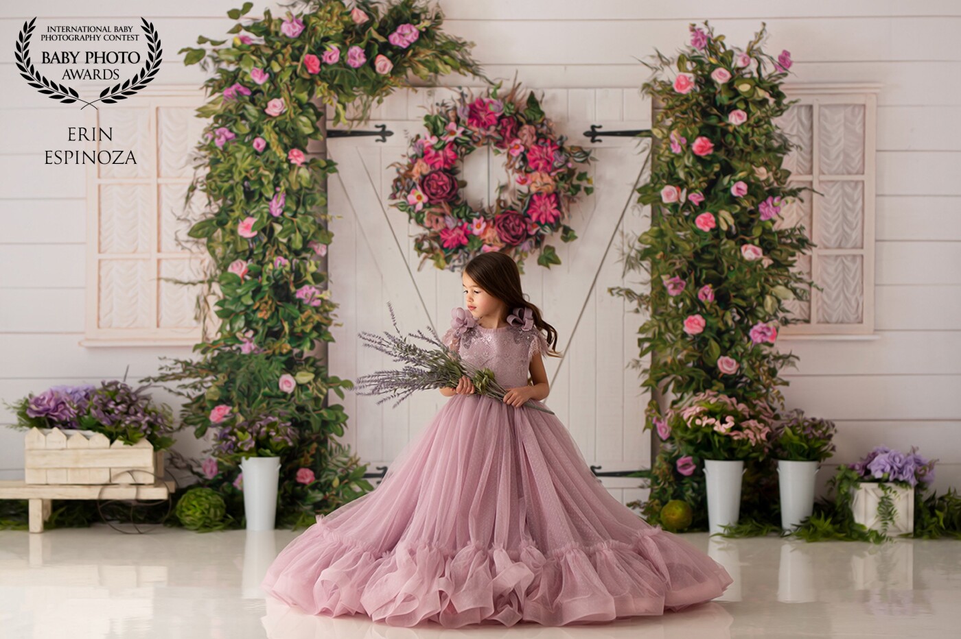 Incorporating elegance & beauty into my sessions is my ultimate goal. I adore this amazing gown and decided to pair it with florals to bring out the innocence & beauty.