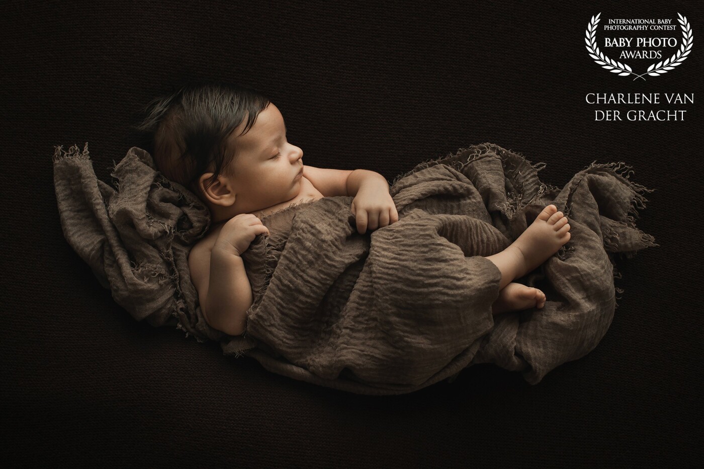 The parents of this beautiful baby have hung this photo in a very large size on the wall as real art. For this reason, you have your newborn photographed if you ask me. A photo to enjoy every day.