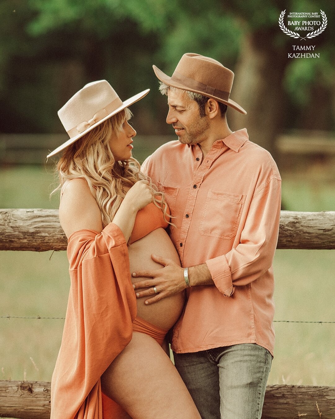 I love this photo. <br />
The connection between this couple is undeniable. Her dream was to shoot maternity photos on the farm.<br />
They were expecting twins, and now they are the most adorable baby boys.
