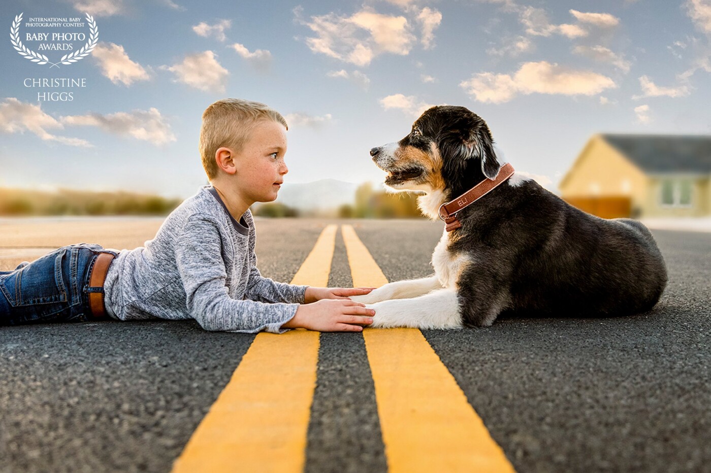 Meet Logan (age 5) and Eli (dog). Logan and Eli are planning an adventure away from home. Logan is preparing Eli with the details of their journey and the challenges they will face together.