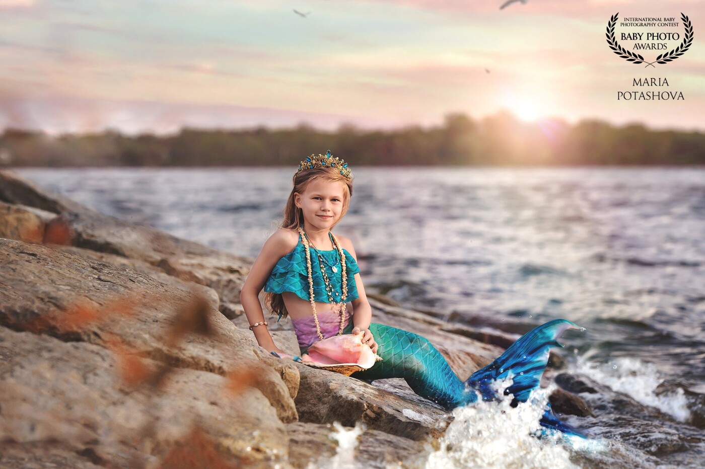 Thia is my daughter Evelina.  Swim fast, wear a crown, and dream big. Write your secrets in the sand and trust them with a mermaid. Be a mermaid.