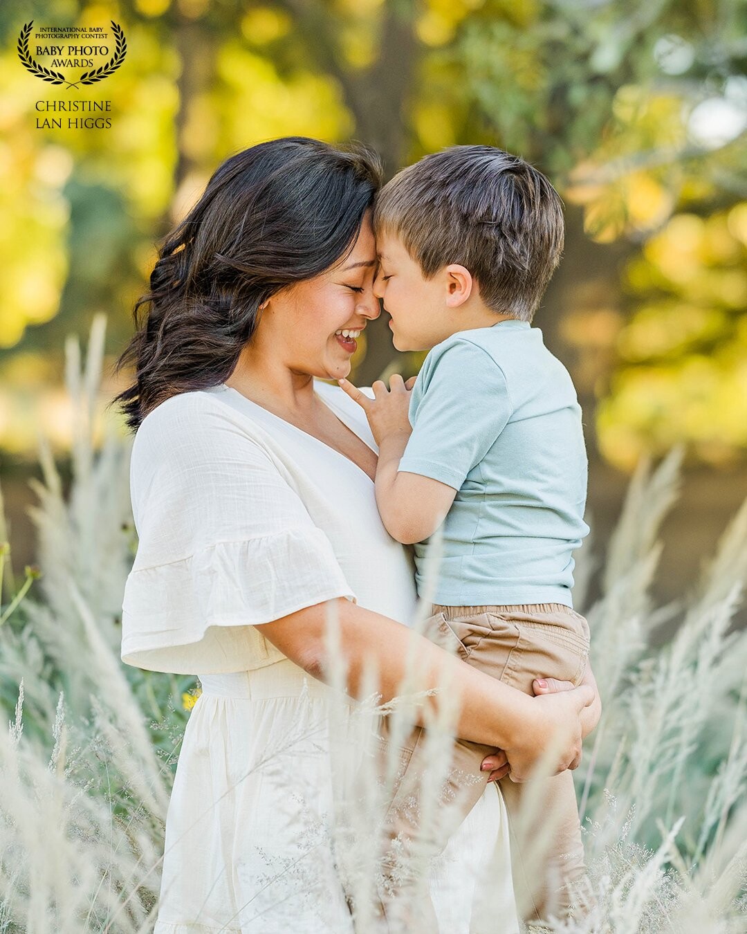 Sebastian just turned 5, and his mom wanted to capture this special time in his life with her.  Right before I took this photo, I  told Sebastian to show his mom some love. He turned to her and this sweet moment happened.