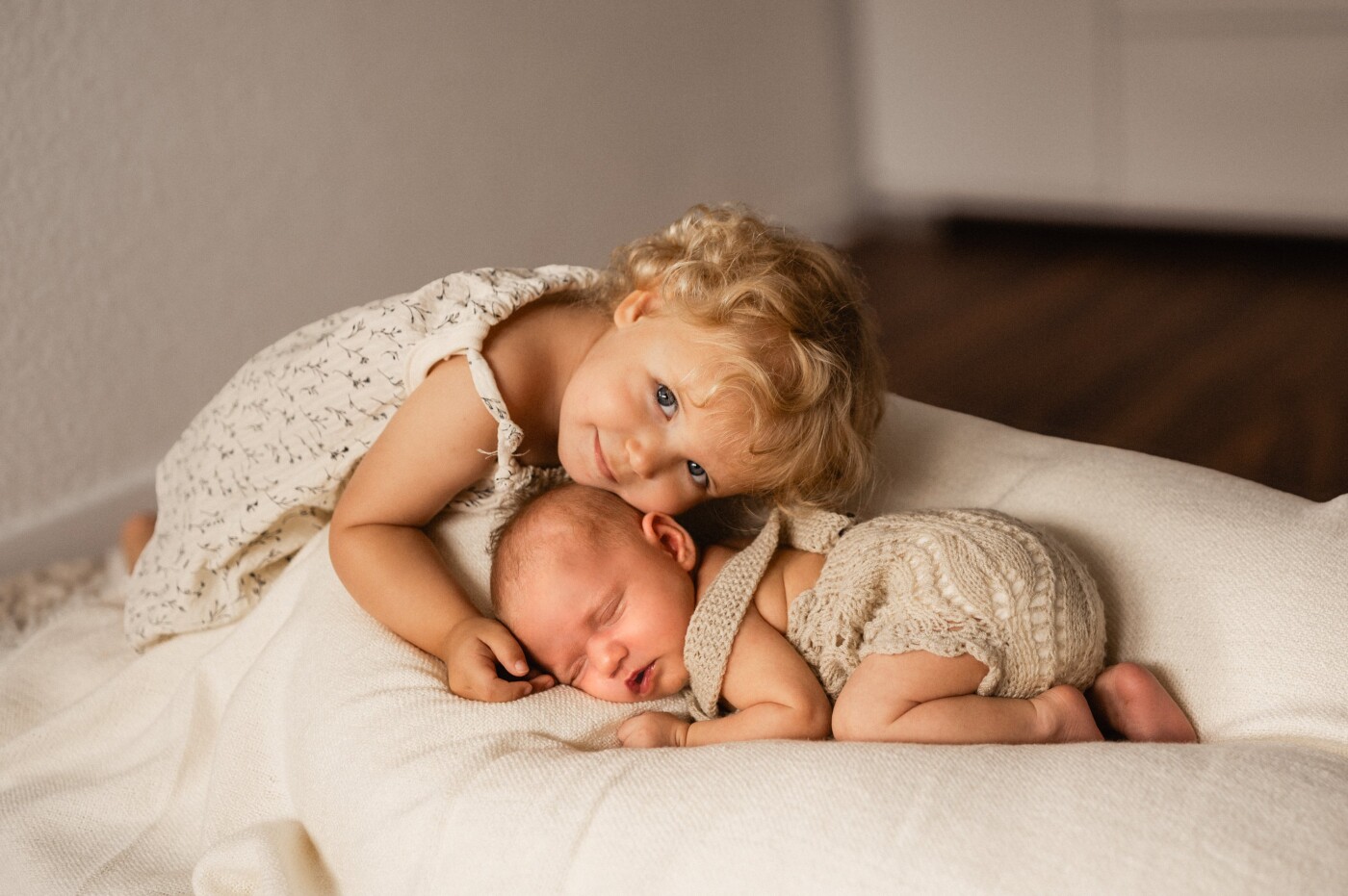 Unbreakable bond: From the very first moments, a sibling's love is pure and everlasting.