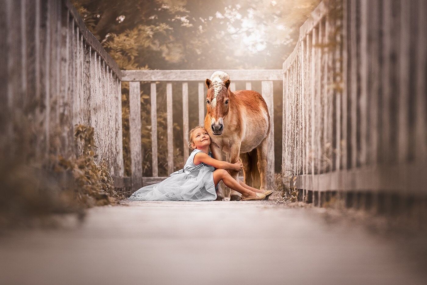 Every horse deserves, at least once in its life, to be loved by a little girl. 🤍