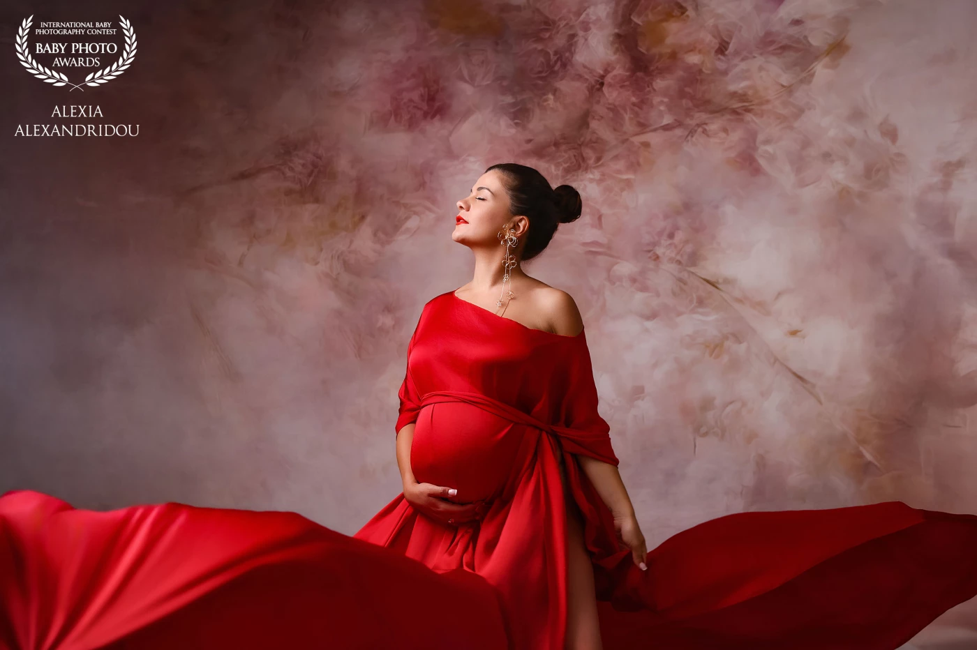 A quiet, peaceful moment where we simply let the dress flow. We changed her hair for this serene look, capturing her calm strength and gentle grace.
