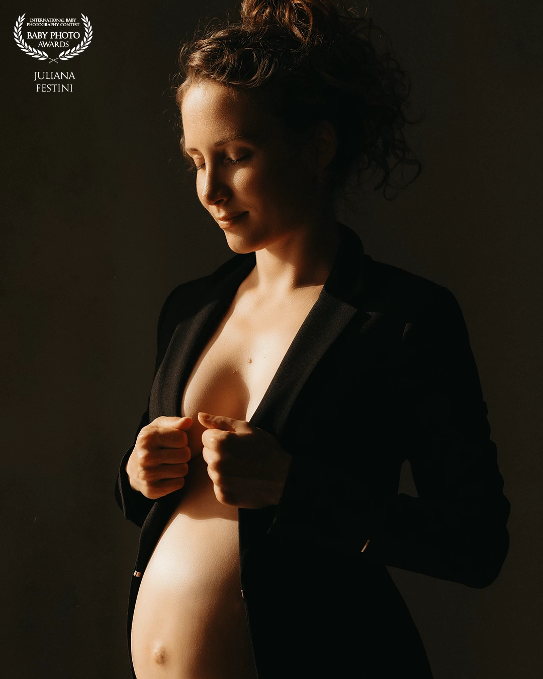 My Sun shines inside. <br />
<br />
Although sunlight hits her on the outside. Itโs the thought of her unborn new love that enlightens her soul.