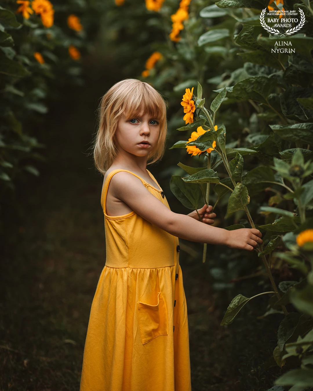One afternoon, I drove past a small strip of sunflowers and said to my children: we'll take pictures here! Not today, but soon. Said and done. This is how wonderful memories happened by chance.