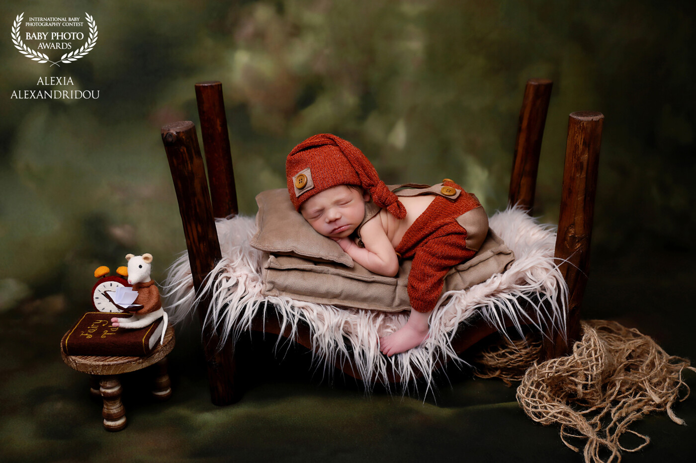 this little guy is one of the smallest babies I've ever photographed. the parents wanted a simple photo shoot and so I created this simple scene where the little one fit perfectly. Doesn't he remind you of a scandalous peter pan who is ready ,when he wakes up, to fly to his neverland?