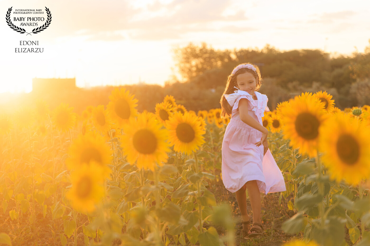 My Little girl running among the sunflowers! Love this location