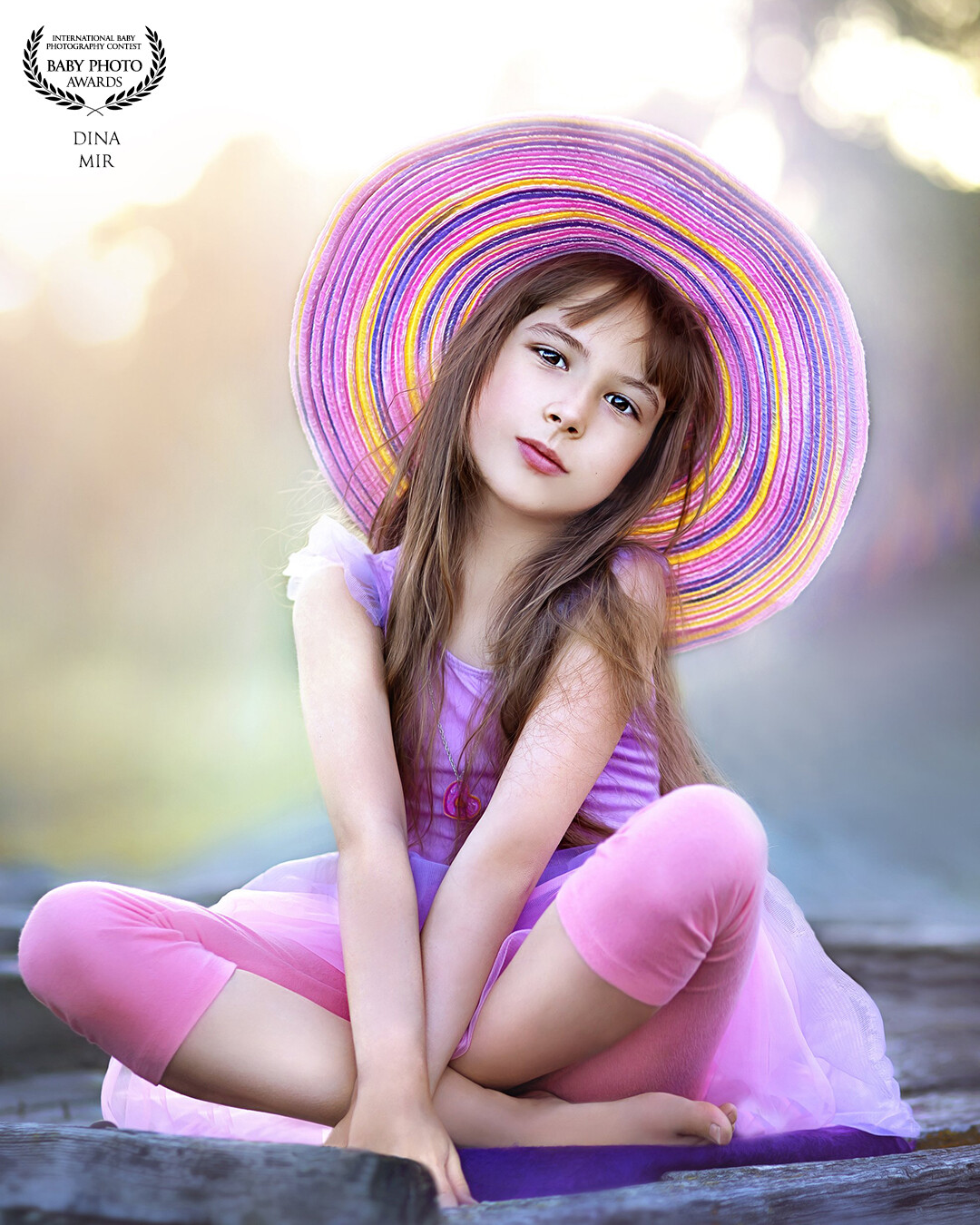 I love summer, I love flowers, I love hats and pink-lilac colors))